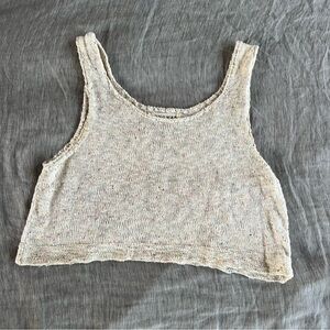 Longway knit crop tank